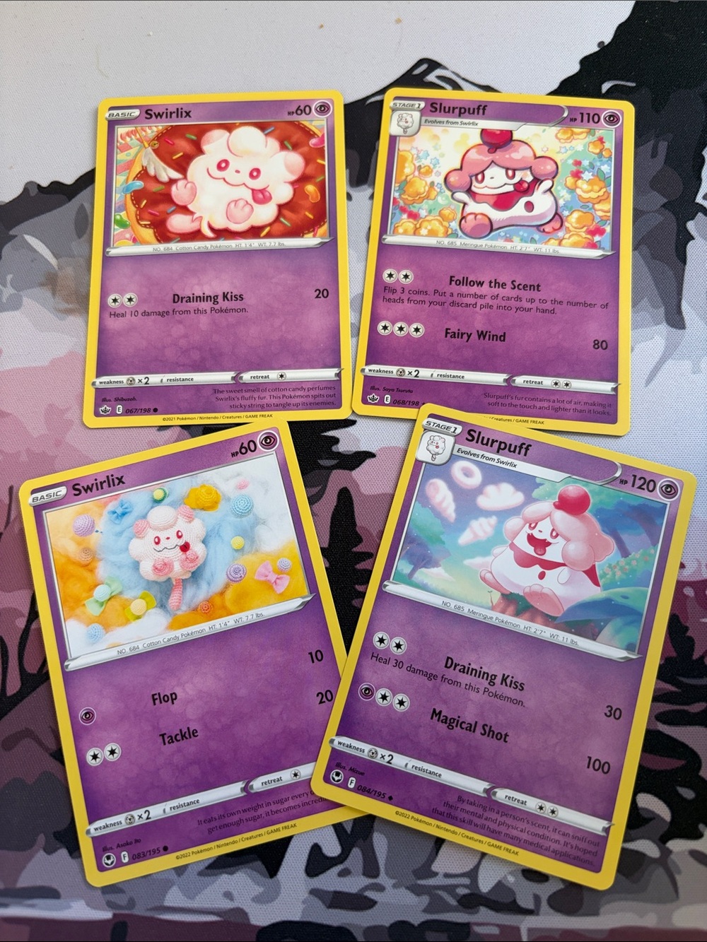 Swirlix & Slurpuff Evolution Line Lot | Silver Tempest + Chilling Reign | ✨5/$25